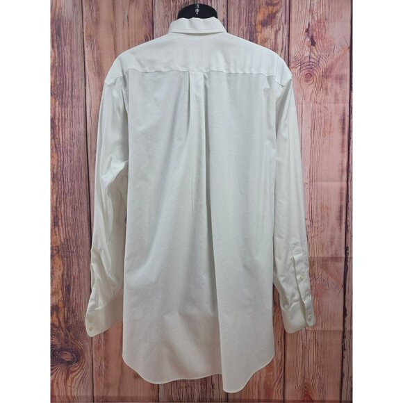 Brooks Brothers Non-Iron Stretch White Dress Shirt 17.5-36/37 XXL - Picture 2 of 7